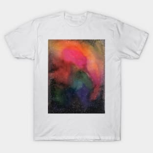 Watercolour galaxy pattern T-Shirt